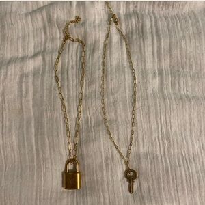 repurposed vintage LV lock and key